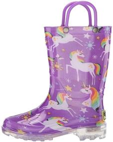 img 1 attached to Waterproof Light-Up Rain Boots for Kids by Western Chief