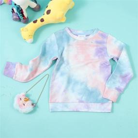 img 2 attached to 🦄 Sparkling and Magical: HH Family Girls Flip Sequin Unicorn Sweatshirt - Stylish French Terry Crewneck for Kids