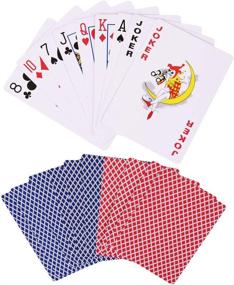 img 3 attached to LotFancy Playing Cards: Blue and Red Decks, Poker Size Standard Index, for Blackjack, Euchre, Pinochle and More Card Games