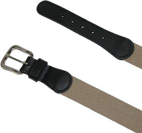 img 3 attached to 👔 Cotton Black Belts for Men: Boston Leather's Finest Men's Accessories