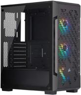 💨 unleash ultimate cooling efficiency with corsair icue 220t rgb airflow tempered glass mid-tower smart case - black logo