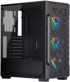 img 4 attached to 💨 Unleash Ultimate Cooling Efficiency with Corsair iCUE 220T RGB Airflow Tempered Glass Mid-Tower Smart Case - Black