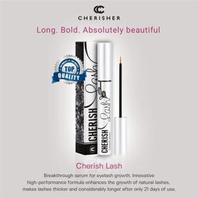 img 2 attached to 👁️ Cherish Lash Eyelash Growth Serum & Conditioner: Amplify Natural Lashes with Longer, Thicker, and Luscious Results – Enhancing Regrowth of New Eyelashes
