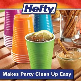 img 1 attached to 🥤 Hefty Assorted Color Disposable Plastic Cups - 16 Oz, 100 Count, Updated Version