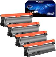 🖨️ uniwork black toner cartridge replacement for dell e310dw p7rmx pvthg 593-bbkd e310 e514 e515 - compatible with e310dw e515dw e514dw e515dn printers - includes 4 cartridges logo