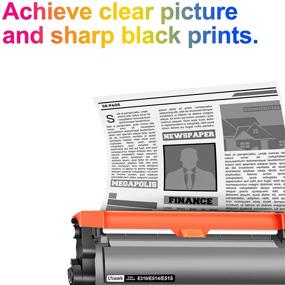 img 1 attached to 🖨️ Uniwork Black Toner Cartridge Replacement for Dell E310dw P7RMX PVTHG 593-BBKD E310 E514 E515 - Compatible with E310DW E515DW E514DW E515DN Printers - Includes 4 Cartridges