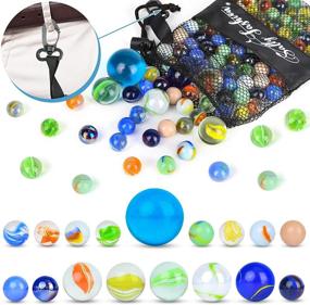 img 2 attached to 🌈 SallyFashion Marbles Assorted Patterns Decoration: Enhance Your Space with Stylish Variety!
