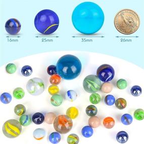 img 3 attached to 🌈 SallyFashion Marbles Assorted Patterns Decoration: Enhance Your Space with Stylish Variety!