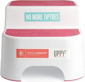 img 3 attached to 👑 Prince Lionheart Dual Height UPPY2 Step Stool: A Versatile Potty Training and Kitchen Tool with Non-Slip Features, in Pink