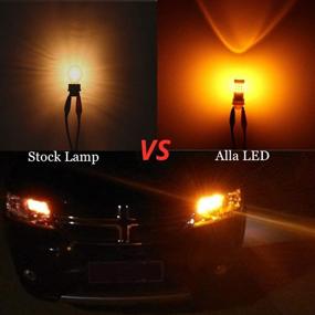 img 1 attached to 🔆 Enhance Safety with Alla Lighting 3157 LED Bulbs - Super Bright Turn Signal Lights, Amber Yellow