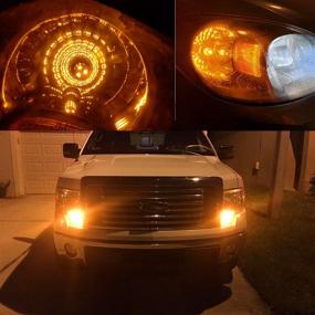 img 3 attached to 🔆 Enhance Safety with Alla Lighting 3157 LED Bulbs - Super Bright Turn Signal Lights, Amber Yellow