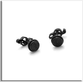 img 2 attached to Xusamss Punk Piercing Music Earrings: Stainless Steel Note Studs for a Stylish Edge