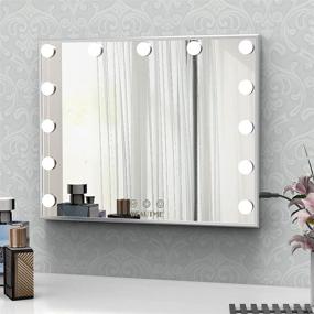 img 3 attached to 💡 WONSTART LED Vanity Mirror - 13 Dimmable Bulbs, Touch Button, Tabletop & Wall-Mounted Makeup Mirror