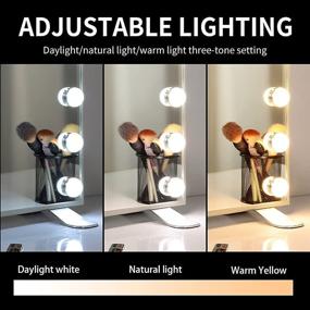 img 2 attached to 💡 WONSTART LED Vanity Mirror - 13 Dimmable Bulbs, Touch Button, Tabletop & Wall-Mounted Makeup Mirror