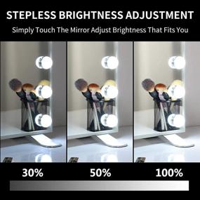 img 1 attached to 💡 WONSTART LED Vanity Mirror - 13 Dimmable Bulbs, Touch Button, Tabletop & Wall-Mounted Makeup Mirror