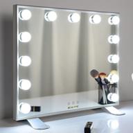 💡 wonstart led vanity mirror - 13 dimmable bulbs, touch button, tabletop & wall-mounted makeup mirror logo