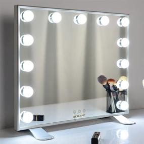 img 4 attached to 💡 WONSTART LED Vanity Mirror - 13 Dimmable Bulbs, Touch Button, Tabletop & Wall-Mounted Makeup Mirror