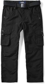 img 2 attached to Mesinsefra Outdoor Waterproof Trousers 160Cm（10 11 Boys' Clothing for Pants