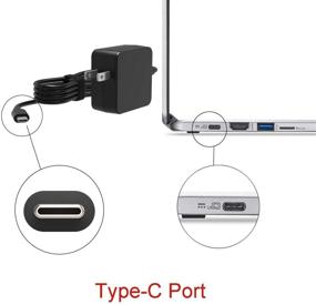 img 1 attached to 💪 Powerful 45W USB-C Portable Charger for Lenovo Chromebook 100e 300e c330 - 20V 2.25A Standard Adapter with 7.5Ft Type-C Cable