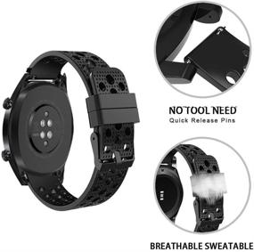 img 1 attached to YOUkei Replacement Wristbands Compatible Smartwatch Wearable Technology