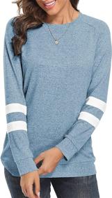 img 3 attached to Makamaka Sweaters Blouses Crewneck Sweatshirts Outdoor Recreation for Hiking & Outdoor Recreation Clothing