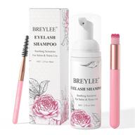 👁️ breylee eyelash extension cleanser: paraben & sulfate free, salon-quality eyelid cleanser & makeup remover (60ml, 2 fl oz) logo