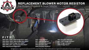 img 2 attached to 🔧 Импедансный резистор вентилятора мотора системы климат-контроля HVAC - замена реле кондиционера и обогревателя для автомобилей Chrysler, Dodge и Jeep - совместим с Ram 1500, 2500, Concorde, Grand Cherokee - Заменяет 973-020, 68004241AA.