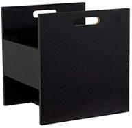 📦 atlantic 96636247 record crate shelf: stylish black storage solution, 15.40in. x 15.00in. x 2.20in. логотип