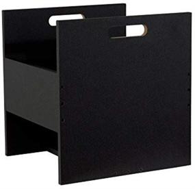 img 4 attached to 📦 Atlantic 96636247 Record Crate Shelf: Stylish Black Storage Solution, 15.40in. x 15.00in. x 2.20in.