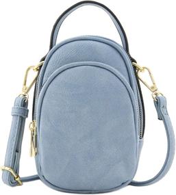 img 3 attached to Compartment Phone Crossbody Mini Black Women's Handbags & Wallets and Crossbody Bags