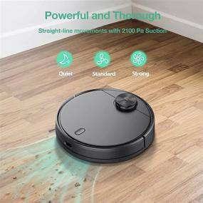 img 2 attached to 🤖 WYZE LIDAR Mapping Technology Robot Vacuum, 2100Pa Suction, No-go Zone, Wi-Fi Connected, Self-Charging - Perfect for Pet Hair, Hard Floors, and Carpets