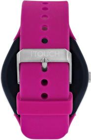 img 2 attached to 🏃 iTOUCH Curve Smartwatch: Your Ultimate Fitness Companion with Pedometer, Sleep Monitor, and Calorie Tracker - Silver Fuchsia, Android & iOS Compatible