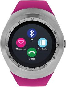 img 4 attached to 🏃 iTOUCH Curve Smartwatch: Your Ultimate Fitness Companion with Pedometer, Sleep Monitor, and Calorie Tracker - Silver Fuchsia, Android & iOS Compatible