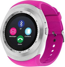 img 3 attached to 🏃 iTOUCH Curve Smartwatch: Your Ultimate Fitness Companion with Pedometer, Sleep Monitor, and Calorie Tracker - Silver Fuchsia, Android & iOS Compatible