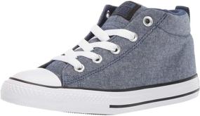 img 4 attached to Converse Kids' Chuck Taylor All Star 👟 Street Knotted Laces Mid Top Sneaker: Unisex-Child's Stylish Footwear