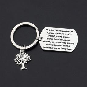 img 3 attached to Gzrlyf Granddaughter Keychain Inspirational Remember