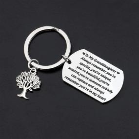 img 2 attached to Gzrlyf Granddaughter Keychain Inspirational Remember