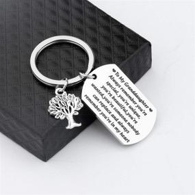 img 1 attached to Gzrlyf Granddaughter Keychain Inspirational Remember