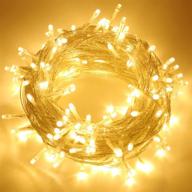 🎄 foamichi christmas string lights: 150 led super bright outdoor tree lights, waterproof & extendable with 8 modes - ideal for wedding party decor, plug in fairy lights (warm white) логотип