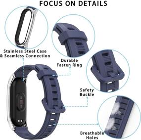 img 3 attached to MIJOBS Силиконовый спортивный ремешок для Xiaomi Mi Band 6/5/4/3, замена браслета для Mi Fit Band 5