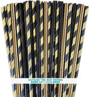 black gold paper drinking straws logo