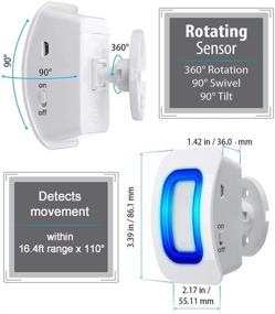 img 1 attached to ✨ Optimum Wireless Caregiver Pager with Dual Motion Sensors, Room Bed Alarm, and Fall Prevention System for Elderly and Kids (Includes 2 Motion Sensors + 2 Receivers)