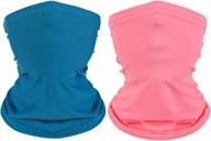 summer neck gaiters for kids | face scarf bandana for boys and girls | ideal for hiking, cycling, and outdoor activities | children's neck gaiter logo