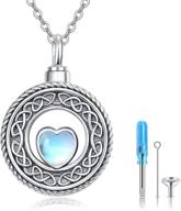 ожерелья ожерелье из стерлингового лунного камня кремация логотип