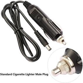 img 1 attached to 12V-24V SPARKING Car Charger Power Supply Cord with 4FT Cigarette Lighter Male Plug - DC Connector 5.5 x 2.1mm Cable