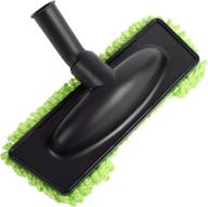 🧹 efficient cleaning solution: cen-tec systems 55871 vacuum mophead nozzle with green microfiber dust fringe, black логотип