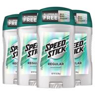 💨 speed stick deodorant for men, regular 3 oz, pack of 4 - long-lasting odor protection with great value! logo