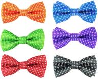 👔 zakka republic 6 piece set of adjustable pre-tied boys bow ties (bbt-03) logo