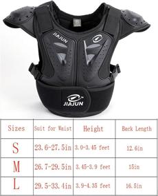 img 4 attached to 🚀 Ultimate Protection for Junior Riders: BARHAR Kids Dirt Bike Body Chest Spine Protector Vest for Motocross, Snowboarding & More