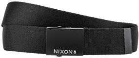 img 1 attached to 👨 NIXON Cadet Black Belt - Essential Men's Belt Accessory for Style and Durability